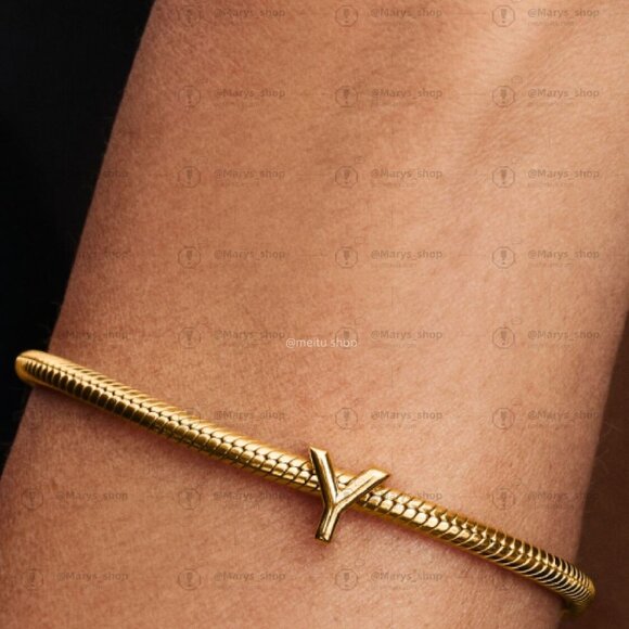 Pandora Letter Y Alphabet Charm - Picture 5 of 5